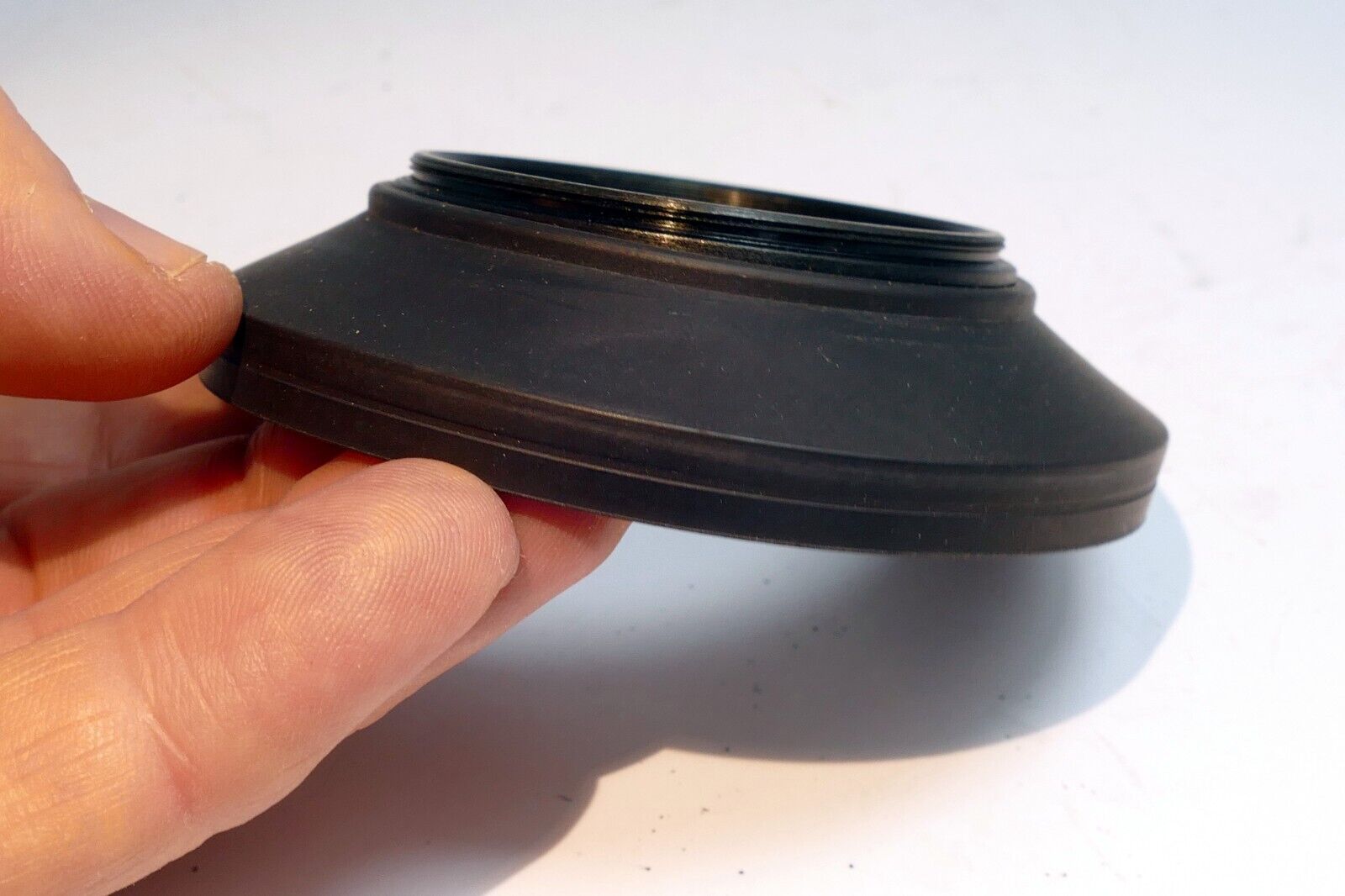 55mm Rubber  Lens Hood Shade Single threaded for wide angle 28mm f3.5