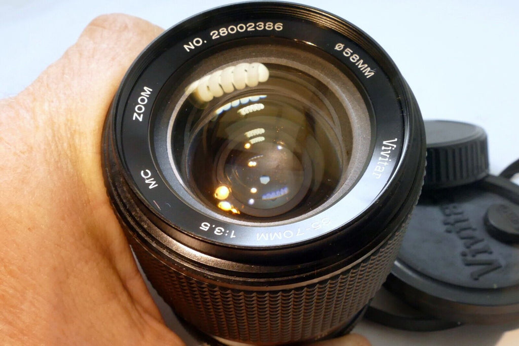 Vivitar 35-70mm f3.5 Manual Focus constant Aperture zoom Lens - Olympus OM mount