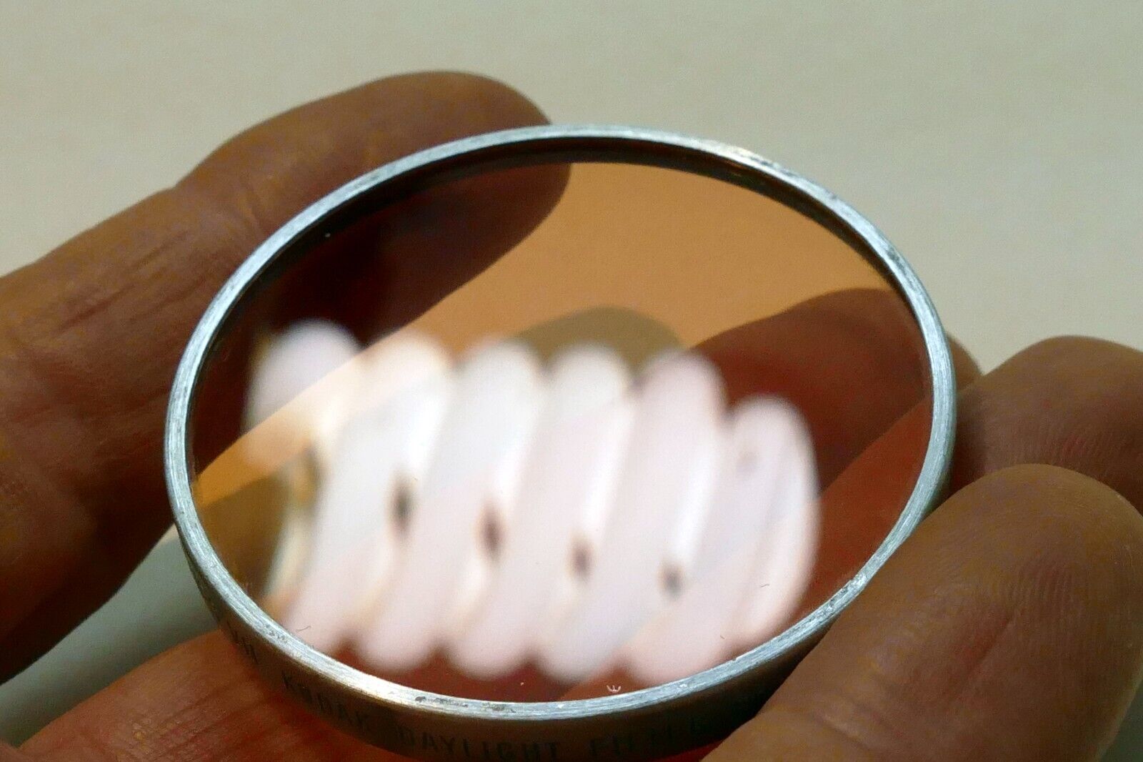 Kodak Daylight A glass lens Filter 52mm OD drop in series VII 7 wratten