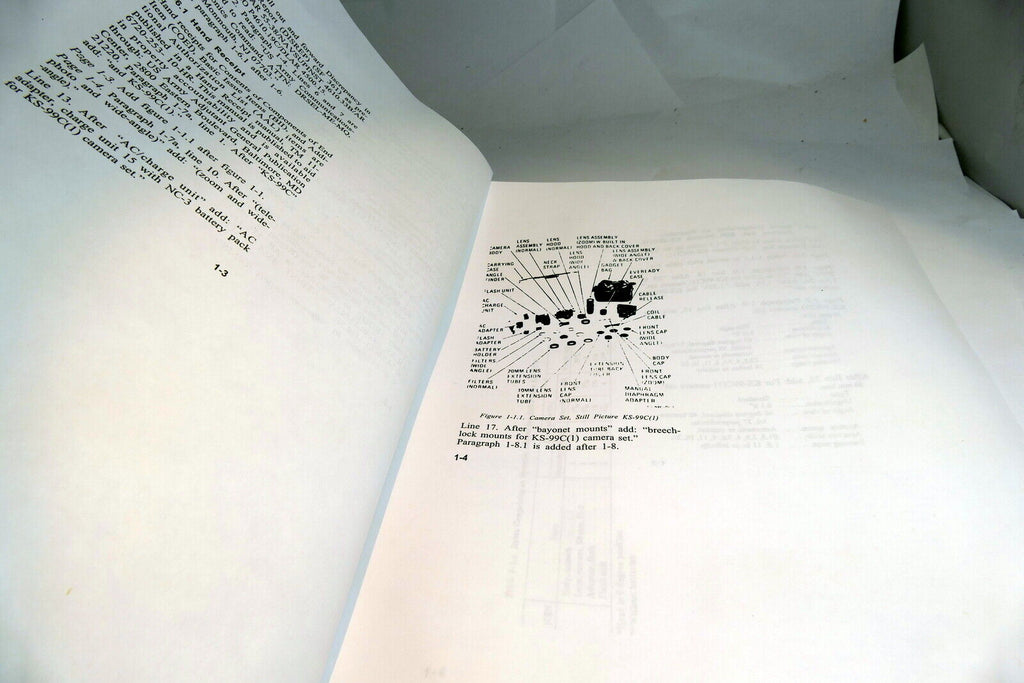 KS-99C F1 camera Operator's Technical Instructions manual Guide Dept. Army 1975