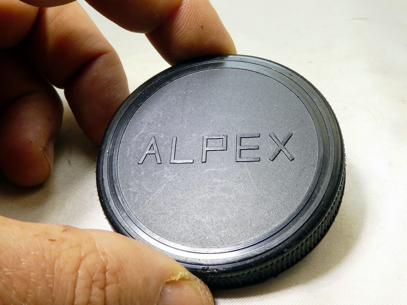 ALPEX front lens cap slip on type plastic 57mm  vintage