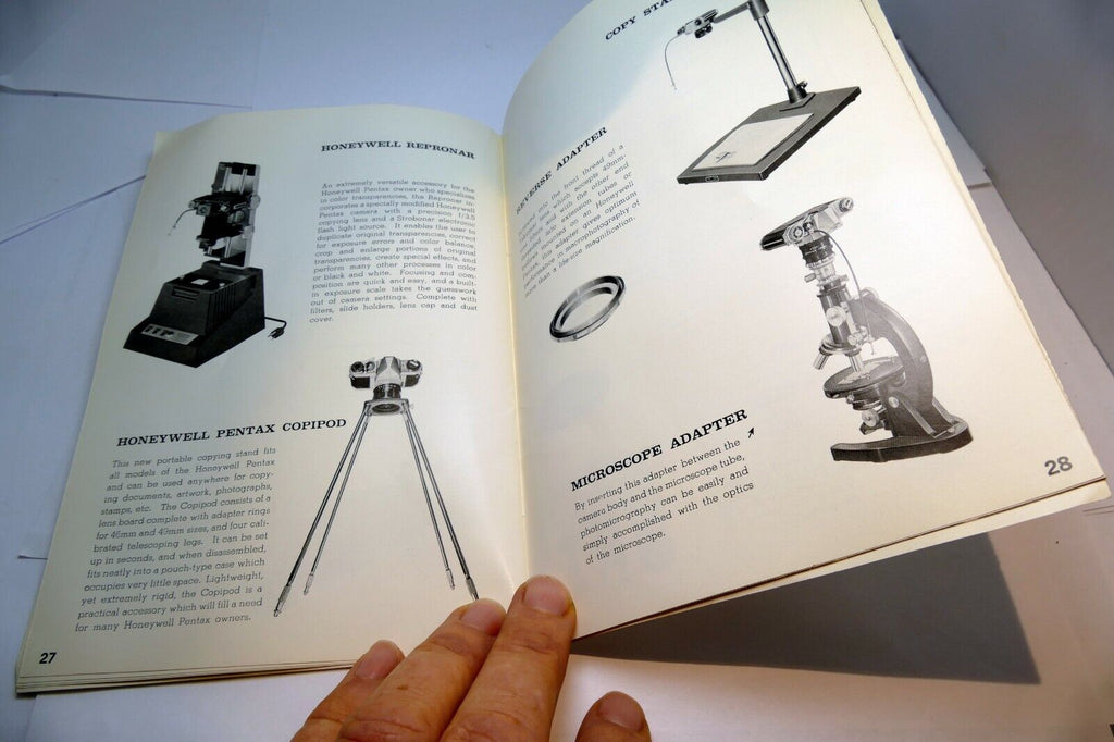 Honeywell Pentax  H3V H1A Operating Manual Guide cameras 1969 English EN