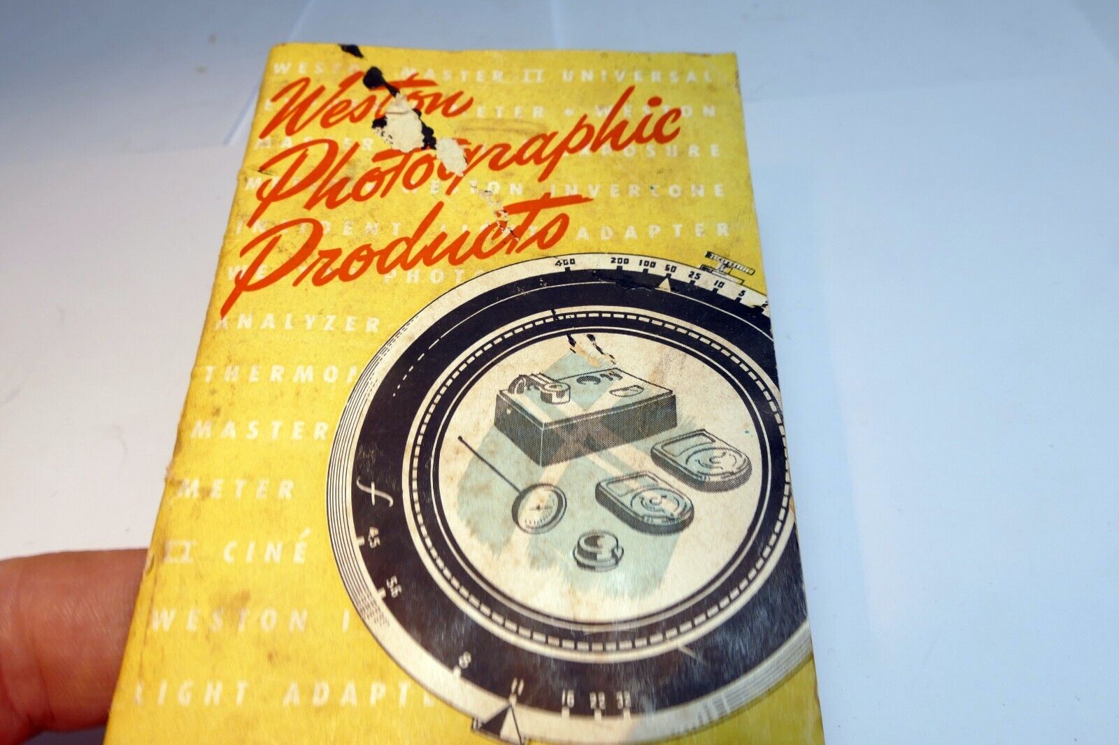 Weston vintage light meter sales brochure  guide Master II Thermometer