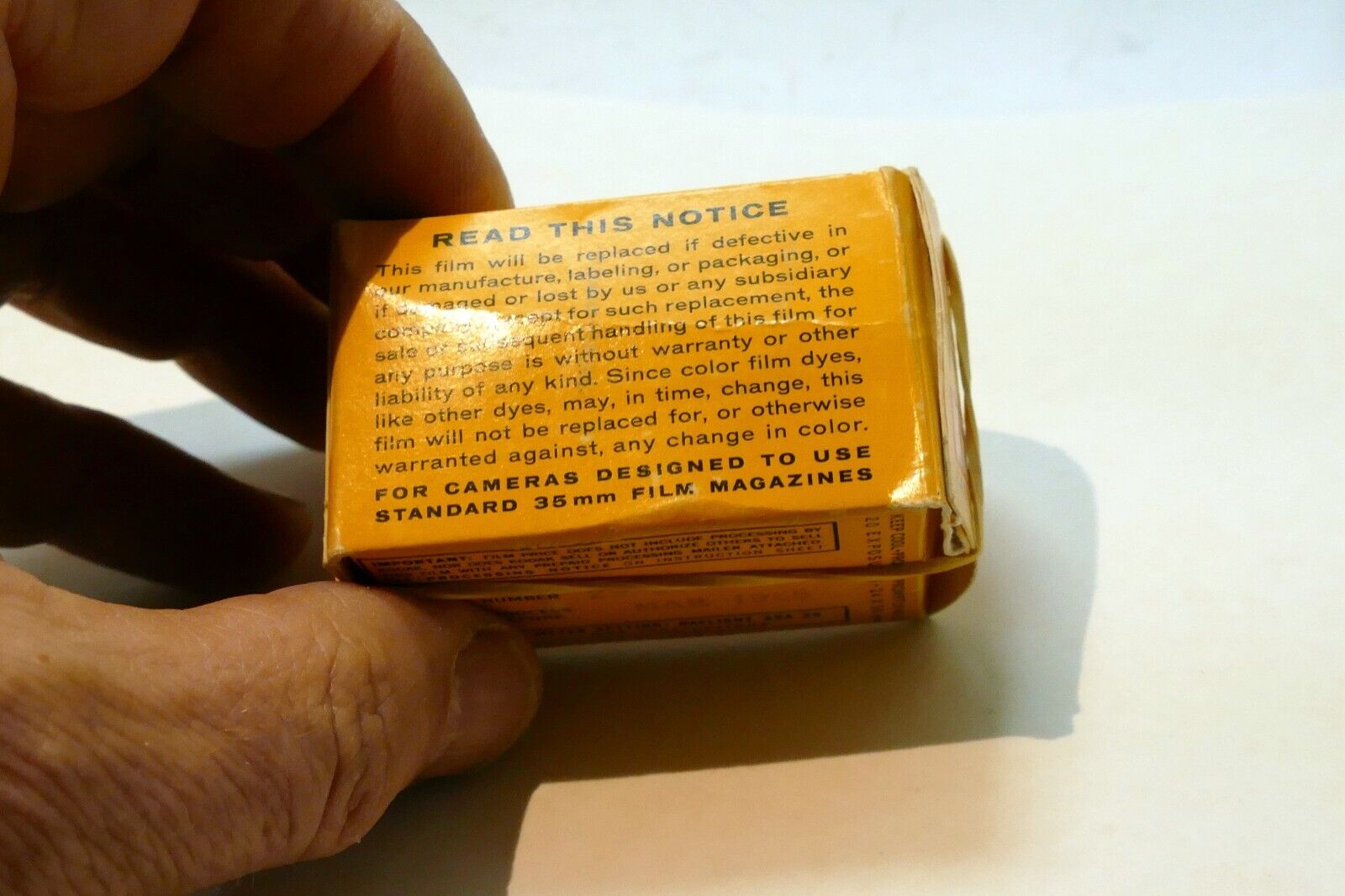 Empty Box for Kodakchrome II kodak slide film expired 1965 ASA 25 Daylight