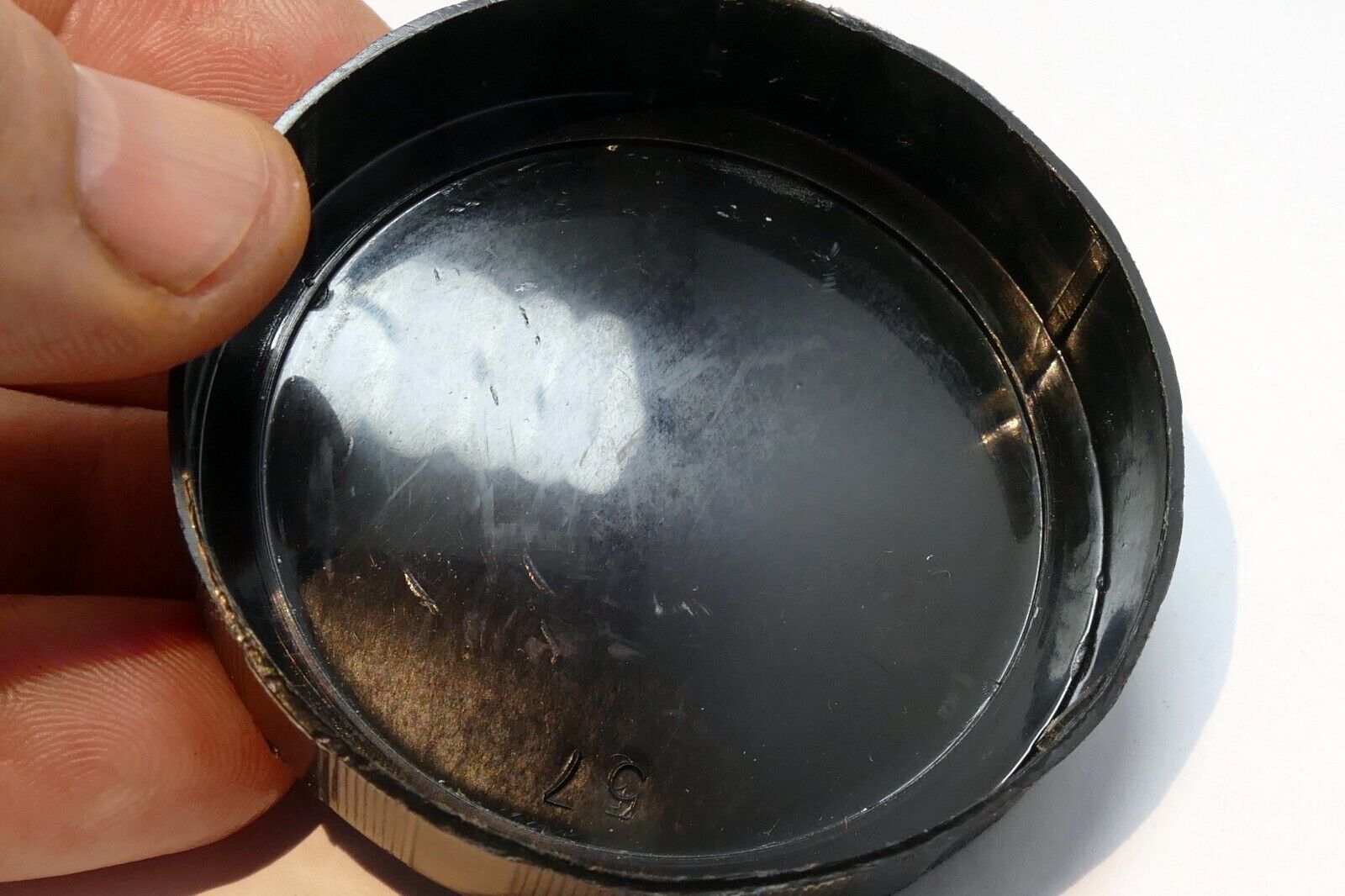 55mm Front lens cap plastic slip on type for  135mm f2.8