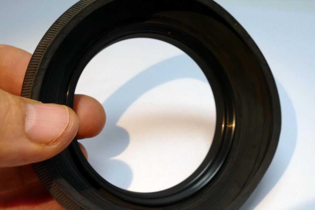 72mm Rubber Lens Hood Shade  double  threaded - poor condition soft rubber