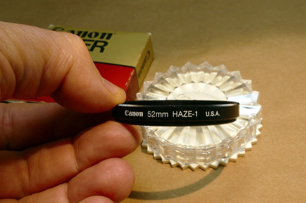 52mm Filter Canon UV Haze-1  USA Boxed  -  mint  - genuine OEM