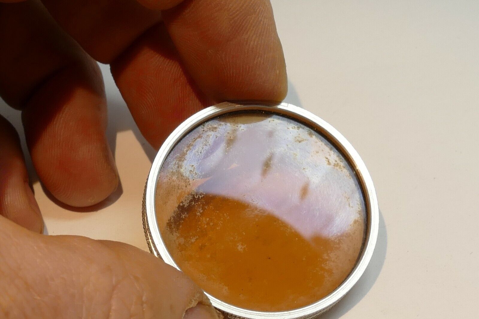 Ednalite Duraklad Chrome type A #85 warming  lens filter 42mm OD drop in type