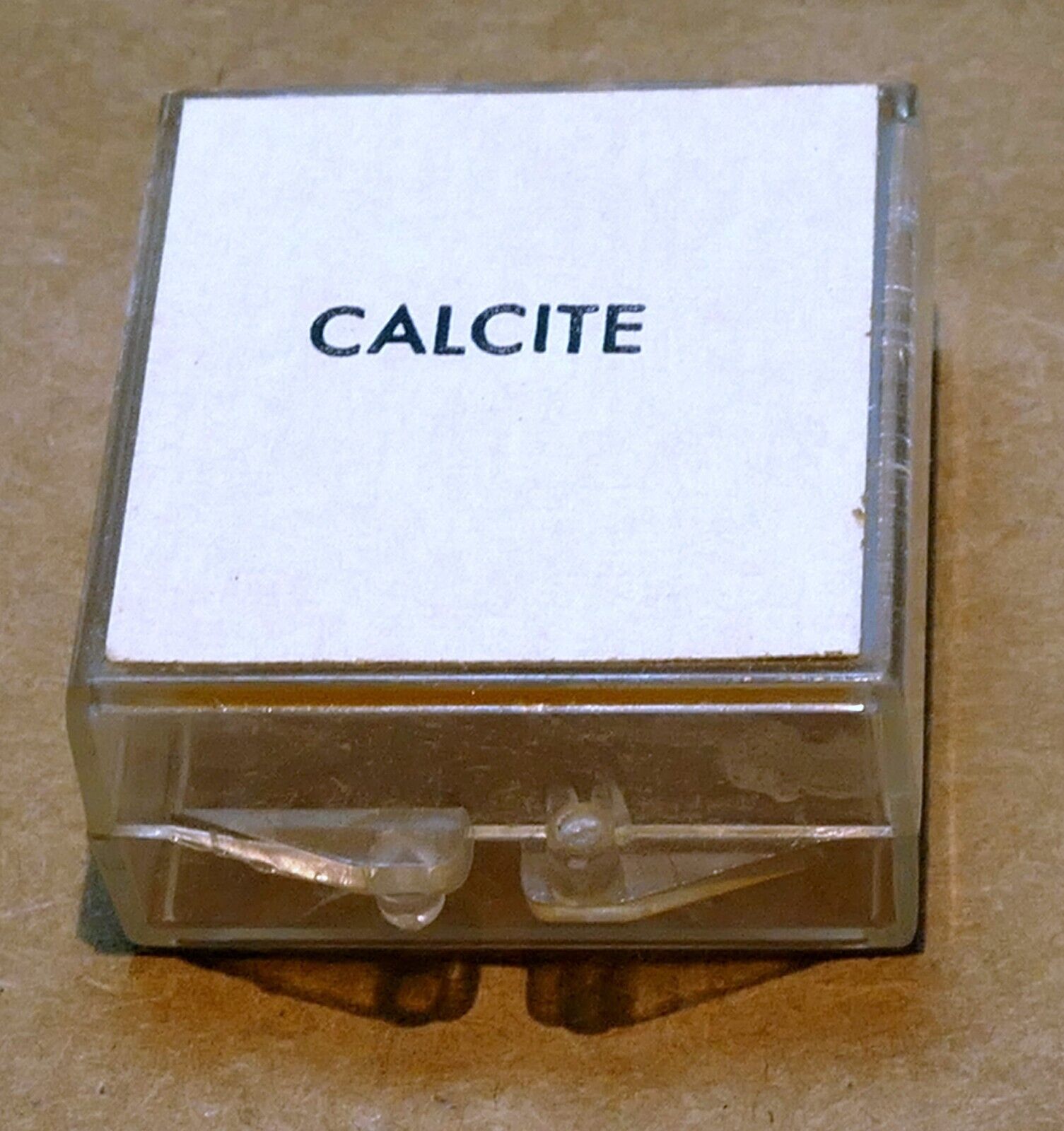 1cm Clear Calcite Raw Crystal for microscope