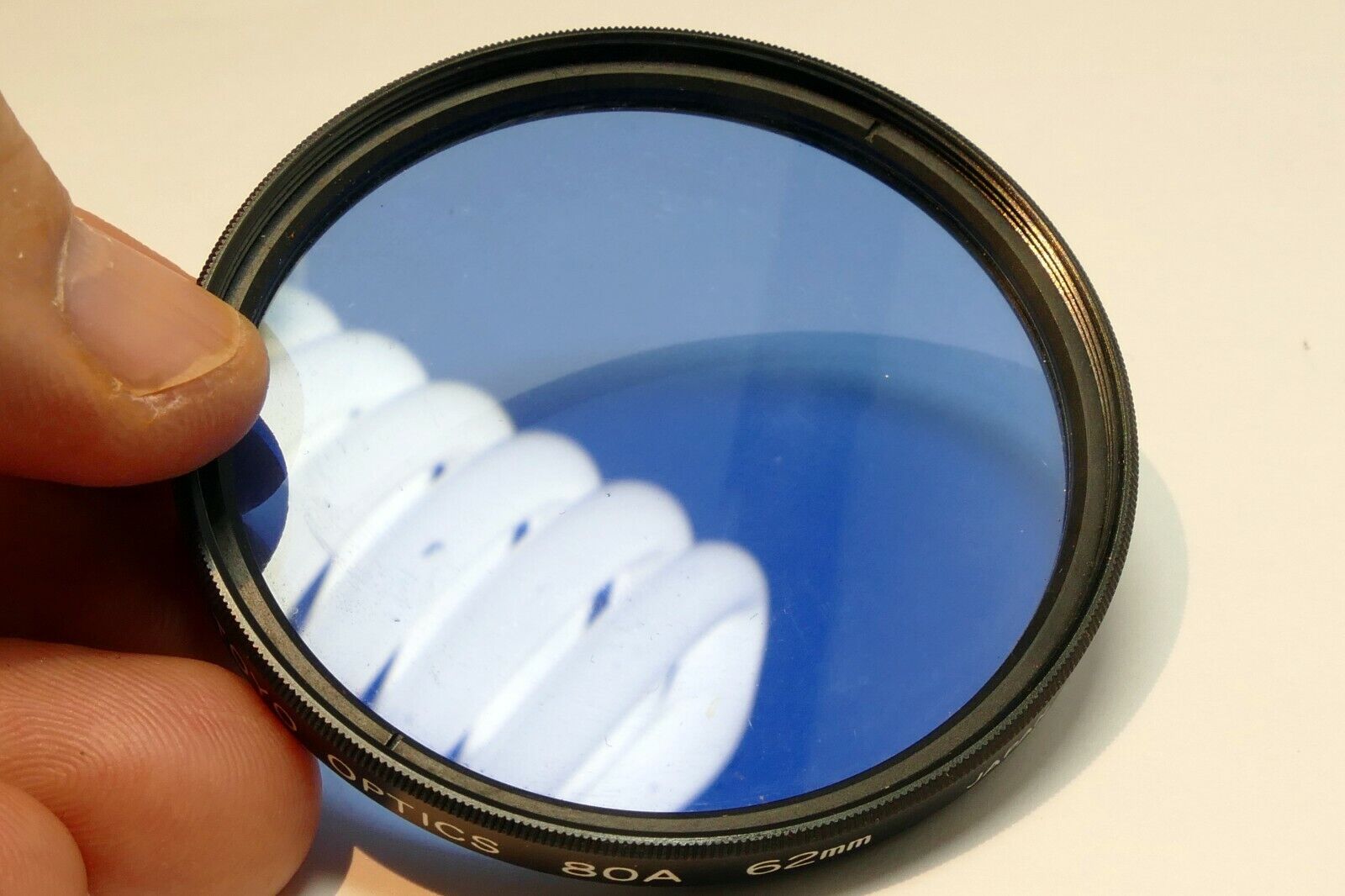 62mm Toyo Optics filter lens made in Japan 80A Blue