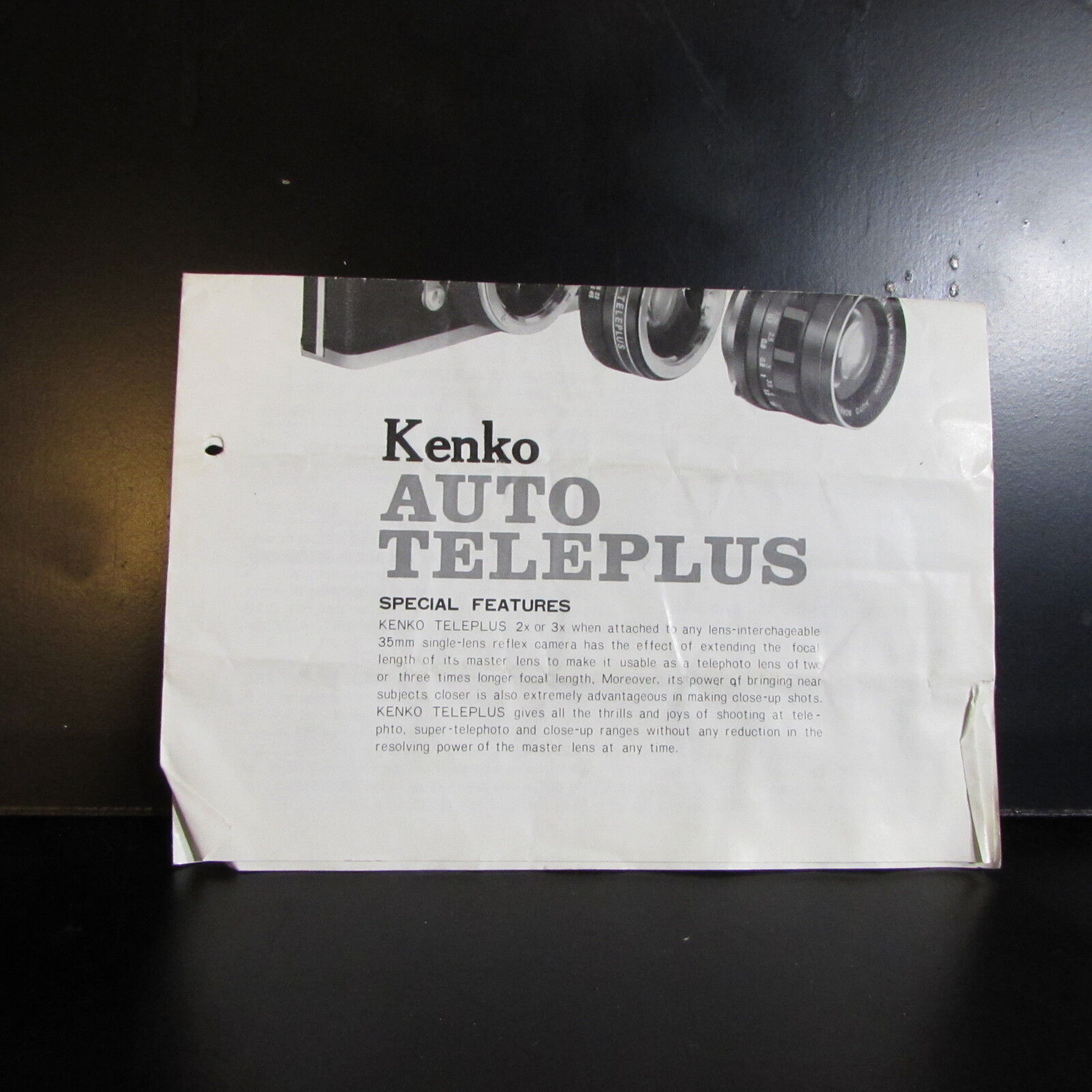 M42 Kenko Auto Teleplus Teleconverter lens Guide Brochure O401517