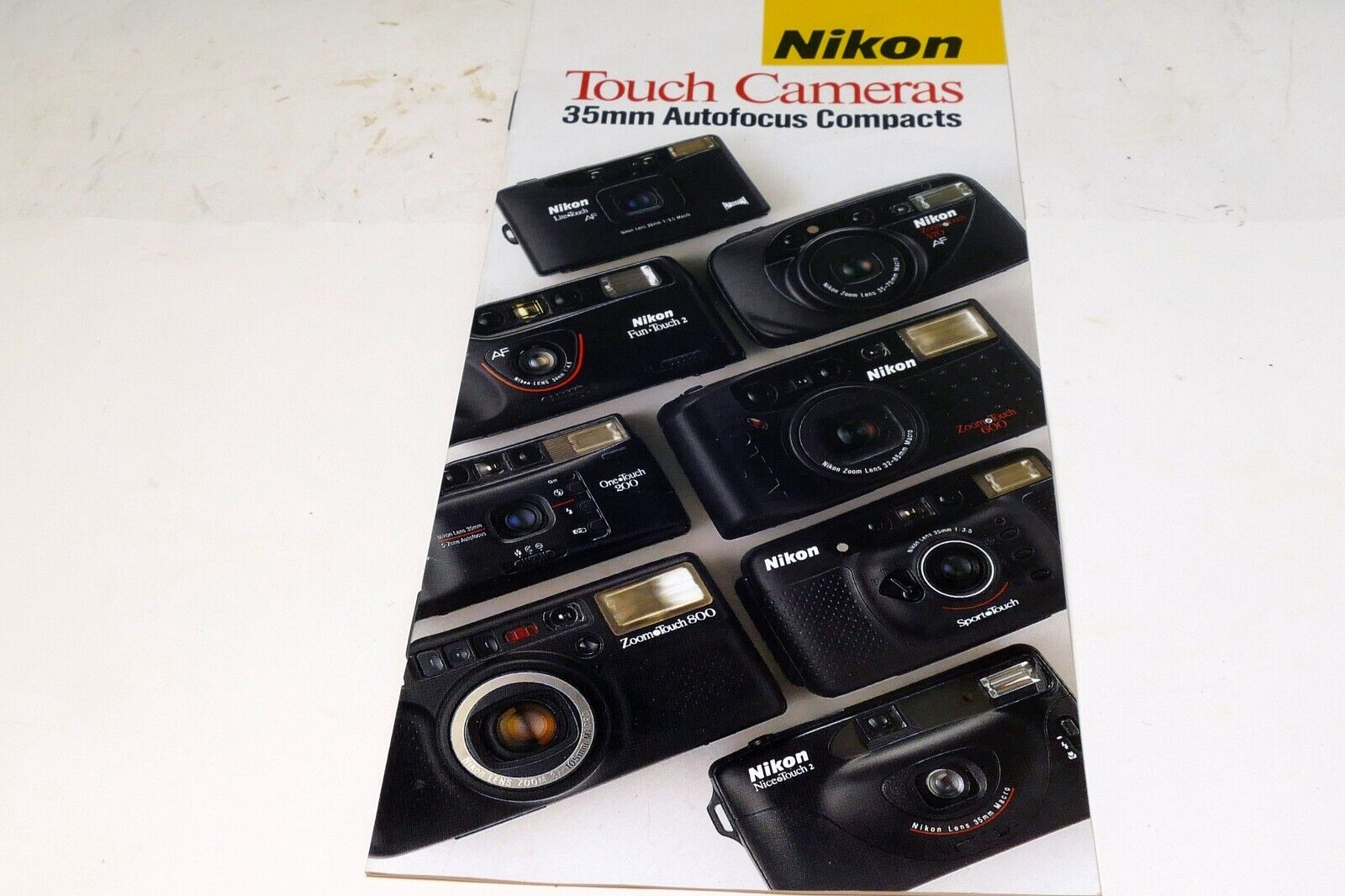 Nikon Touch Cameras 35mm Autofocus Compacts Brochure 1993 advertisement add