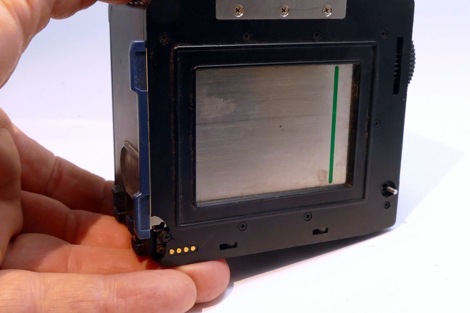 Mamiya 645 Pro / Super / TL Camera Late 120 Film Back Blue Tab AS IS