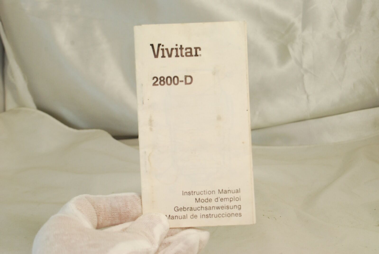 Vivitar 2800-D Flash Instructional Manual 7119003