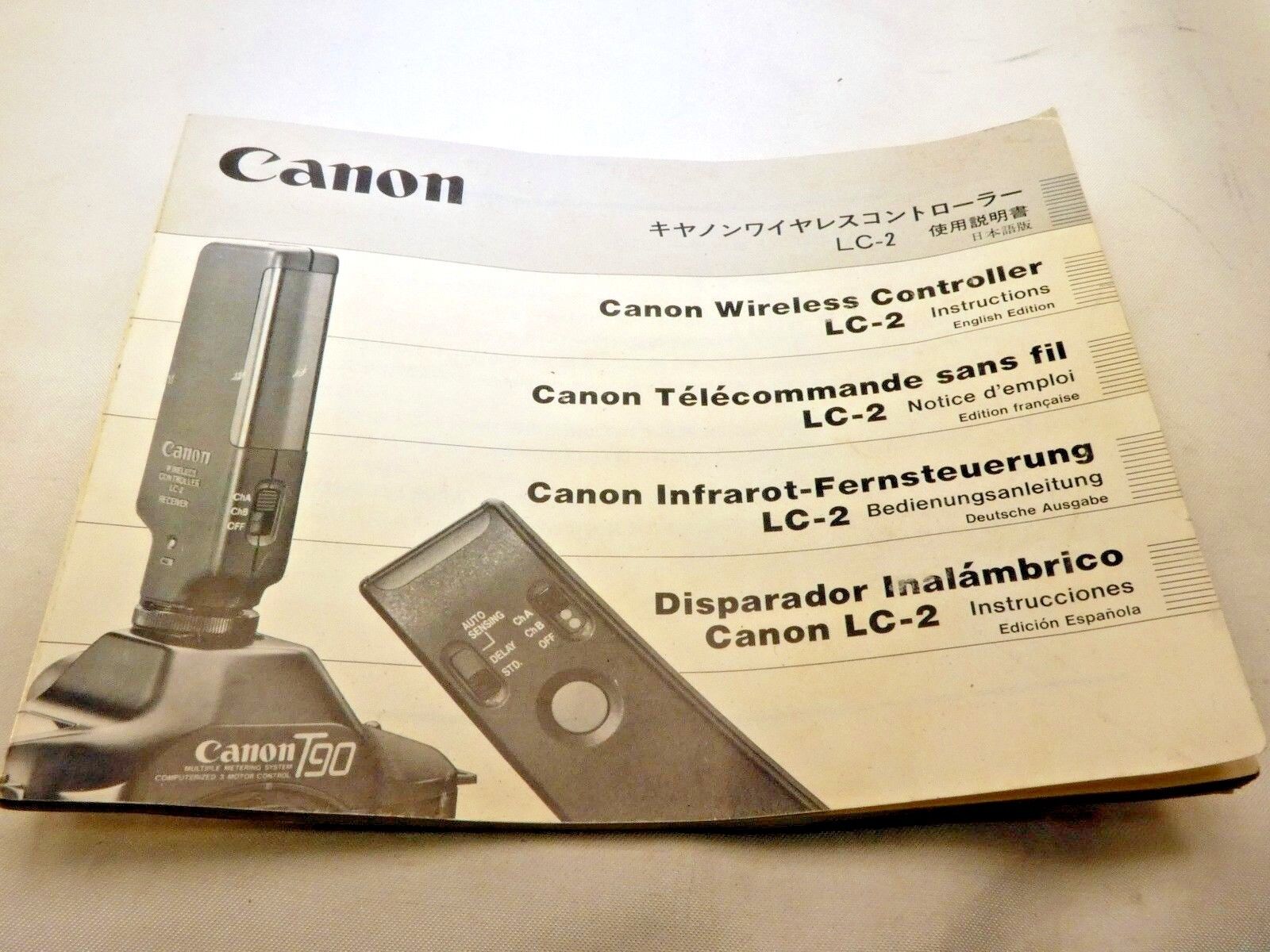 Canon LC-2 Wireless Controller Instructions Manual Guide EN FR SP GR