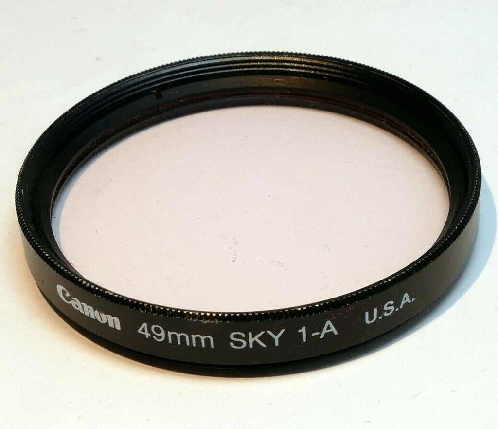 Canon 49mm Filter sky 1A skylight made in USA Genuine OEM