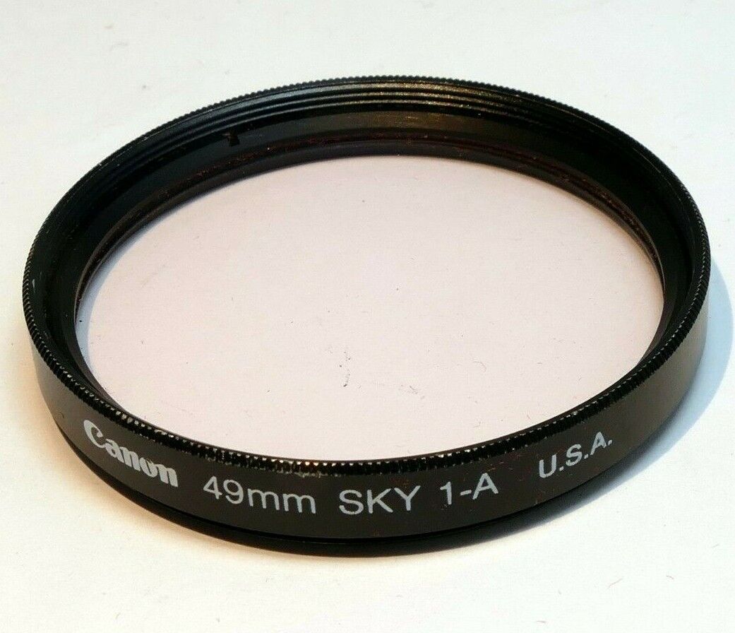 Canon 49mm Filter sky 1A skylight made in USA Genuine OEM
