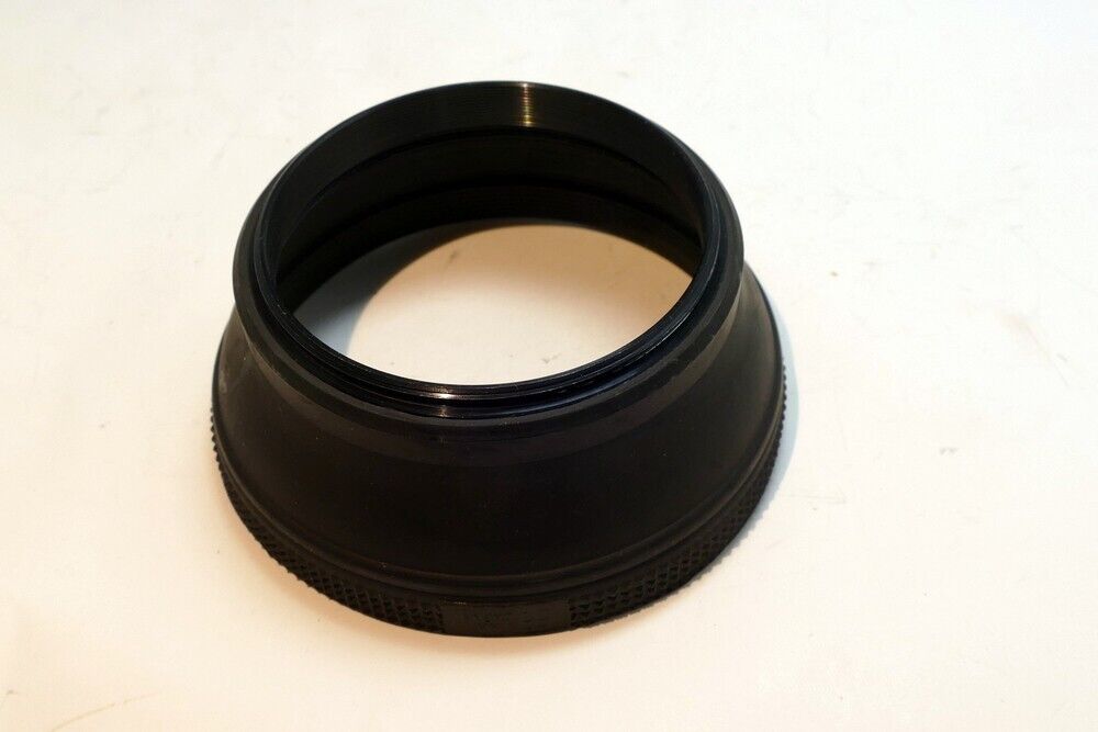 55mm Rubber Lens Hood Shade vintage double threaded for 50mm f1 f1.7 made Japan