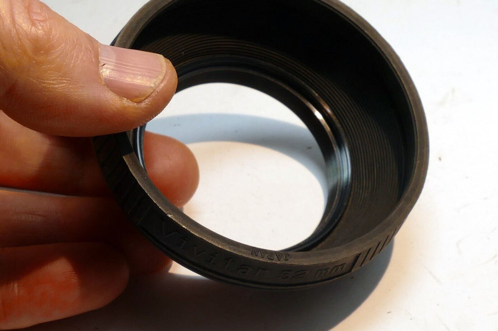 Vivitar  52mm OD Lens Hood Shade screw in metal threaded for  50mm f1.8