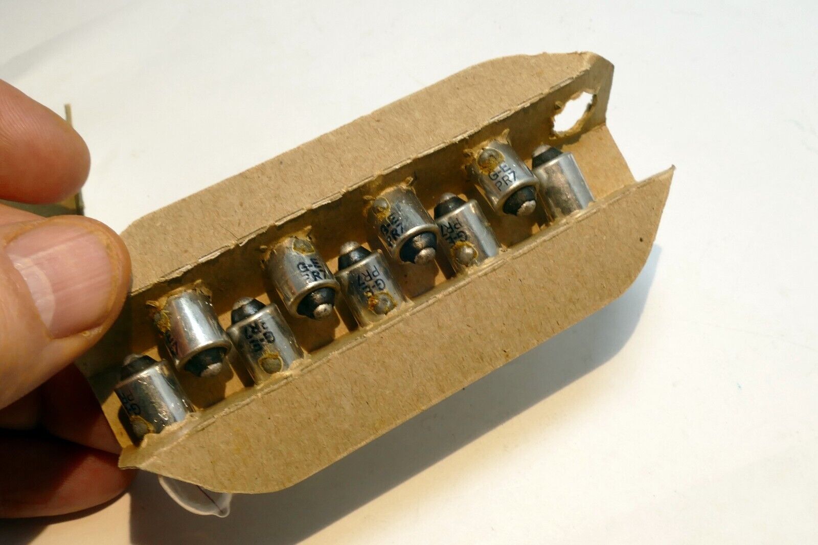 GE No PR 7 Miniature Lamp Bulbs 3V -  9 pcs pack vintage for flashlight