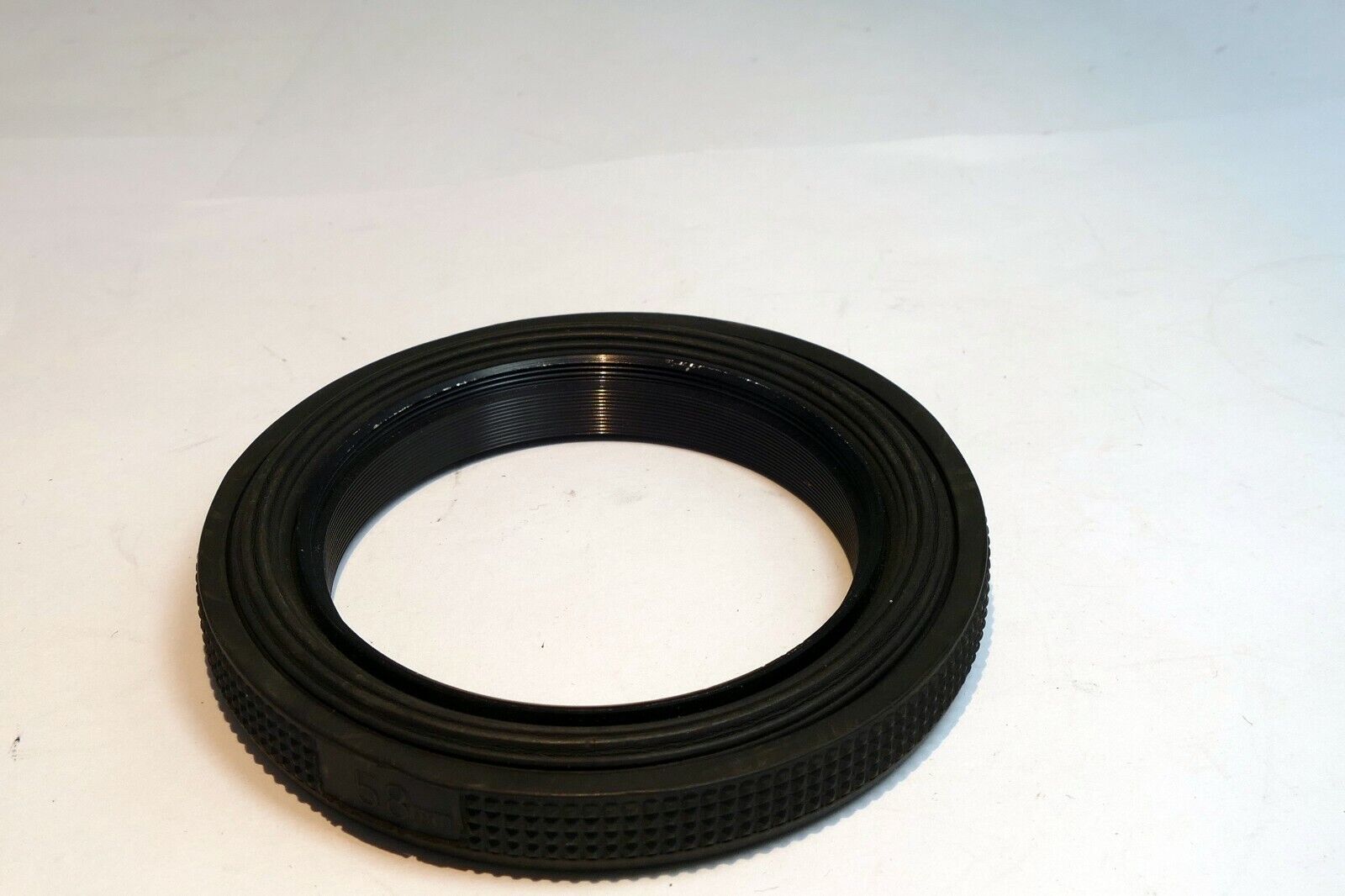 58mm Rubber Hood shade collapsible for telephoto  & normal double threaded Japan