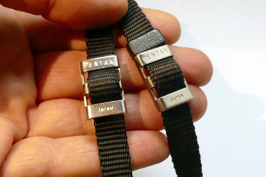 Pentax Camera Neck Strap All Black 2.5cm Wide 645n - OEM Genuine