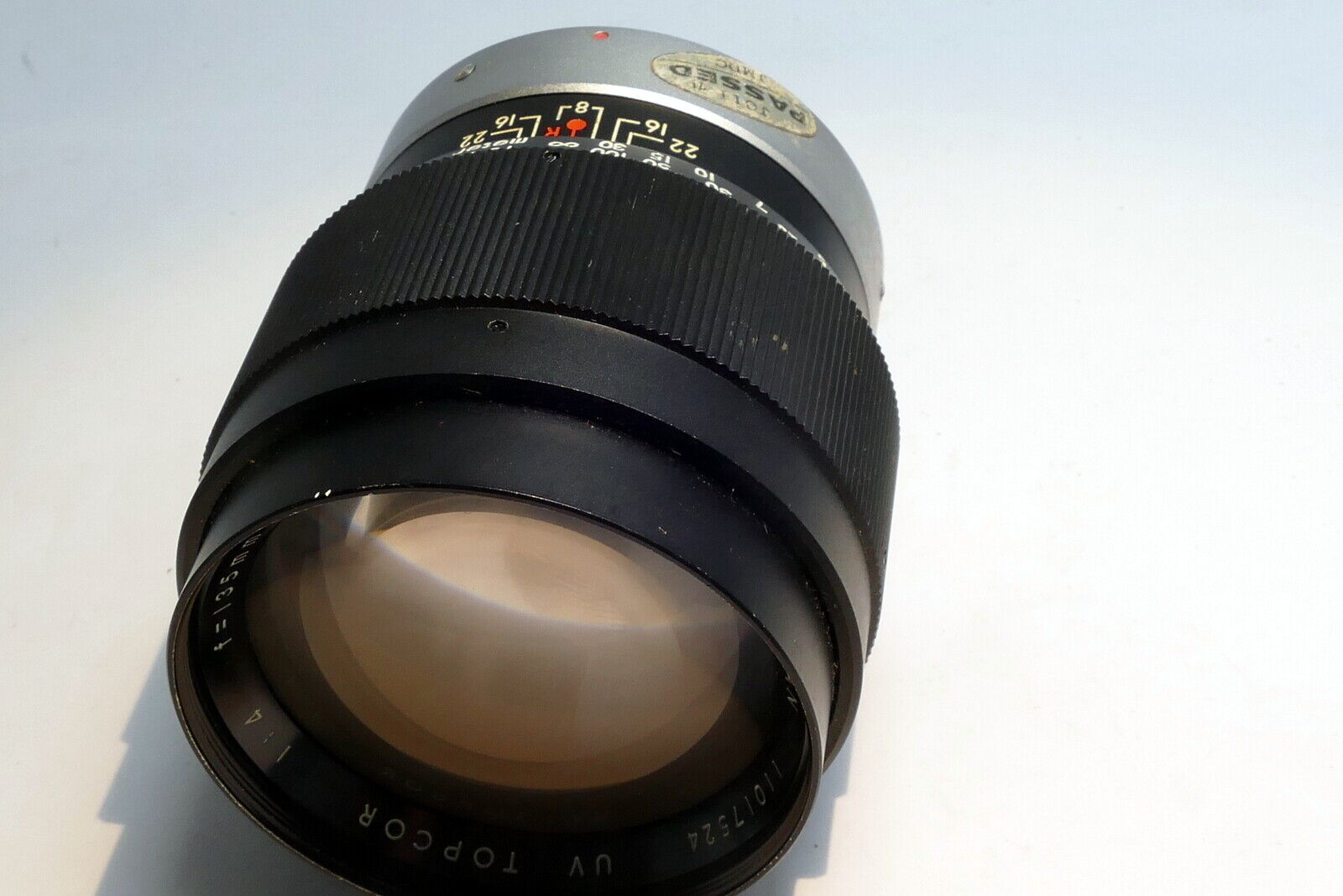 Topcon Topcor UV 135mm f4 lens with heavy haze / fungus AS IS parts or repair