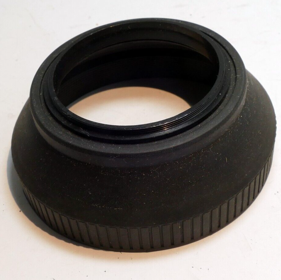58mm double Threaded Rubber  Lens Hood Shade wide angle for 28mm f2.8