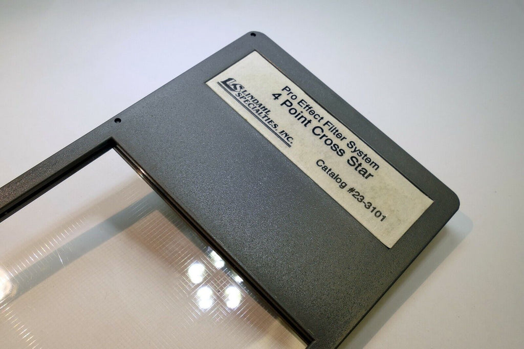 Lindahl 4-Point Cross Star CS Lens Filter drop in square 3X3" 23-3101