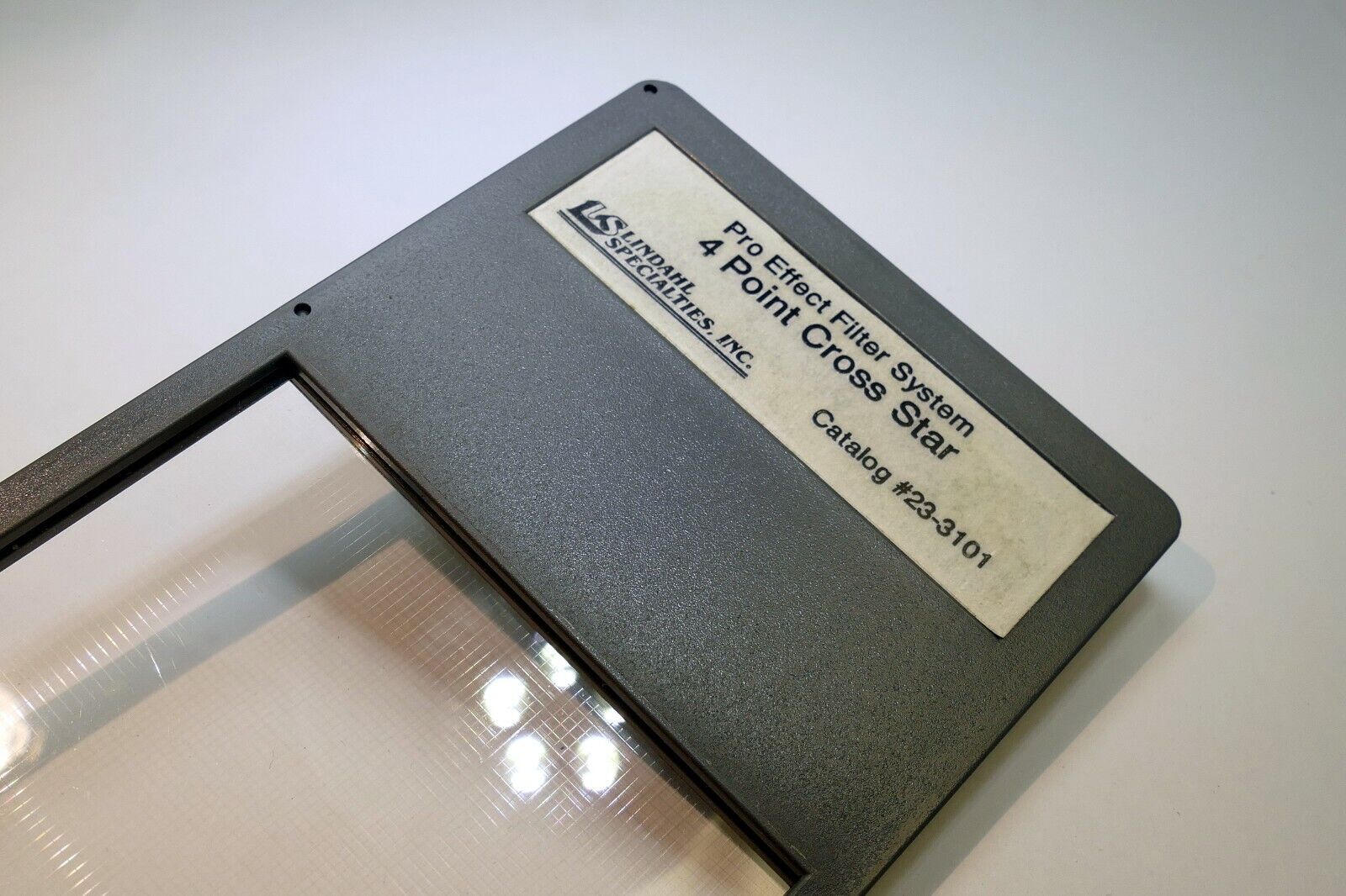 Lindahl 4-Point Cross Star CS Lens Filter drop in square 3X3" 23-3101