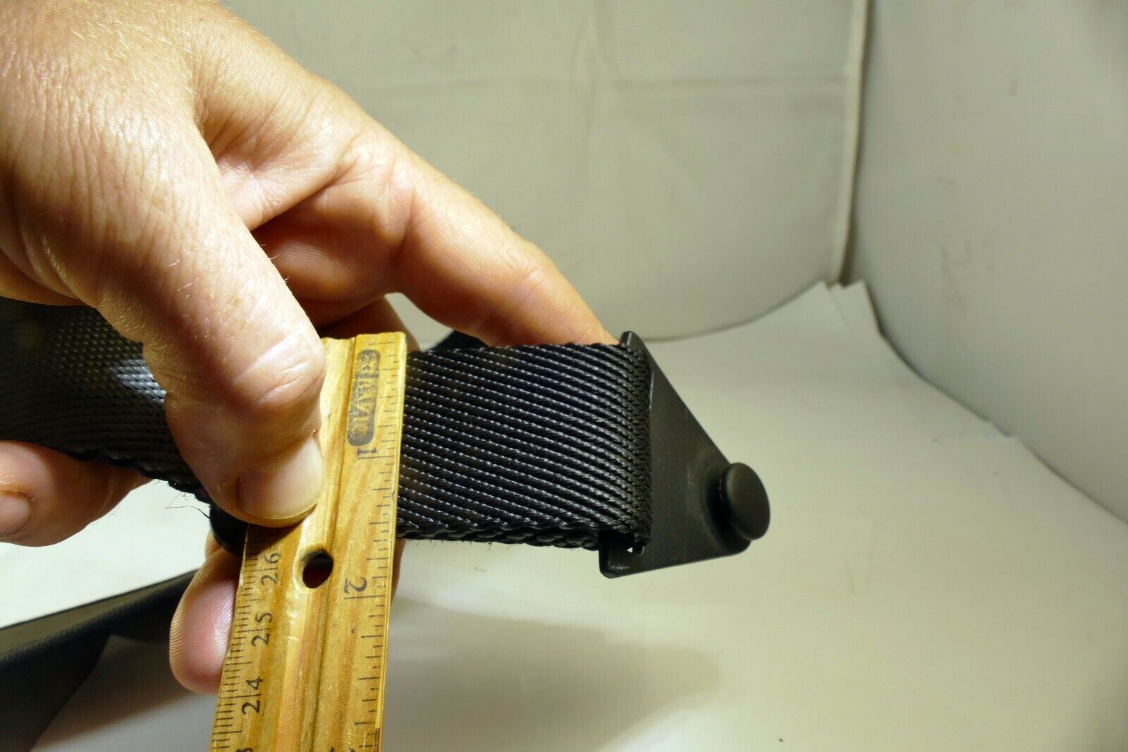 neck shoulder strap for camera case with round plastic clips  2.5" wide