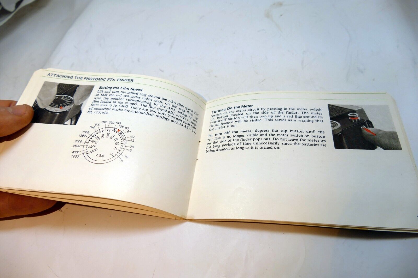 Nikon F FTN Photomic finder Metered Prism Instructions manual guide English EN