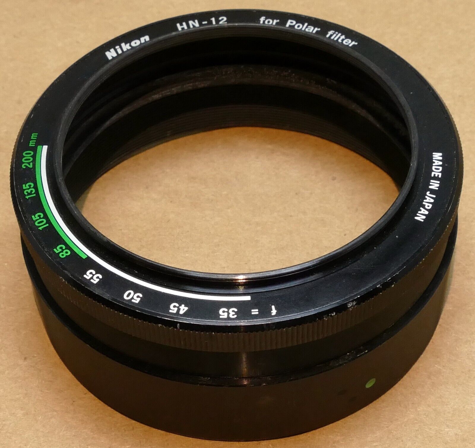 Nikon HN-12 Lens Hood Shade 52mm Polar filter screw in type 60mm ID - Genuine