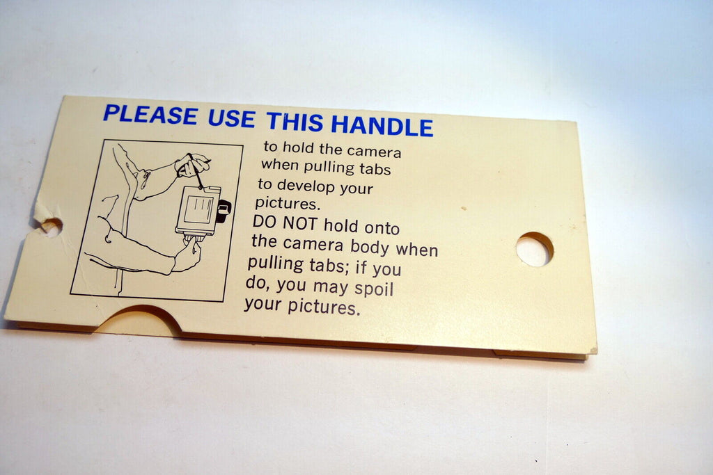 Polaroid  card guide how to remove film