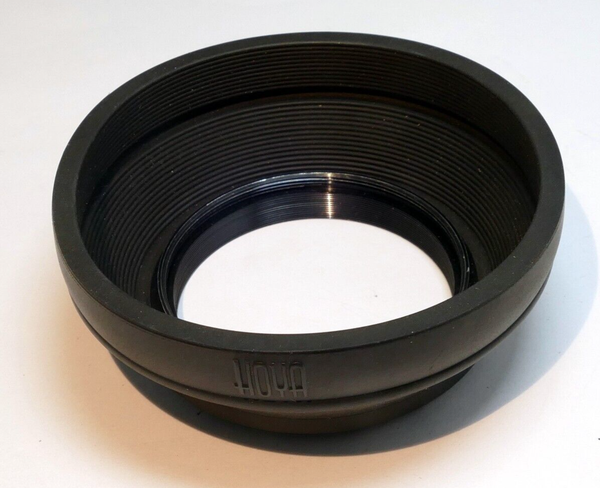 HOYA 52mm Lens Hood for 28mm f2.8 f3.5 collapsible double threaded rubber Japan