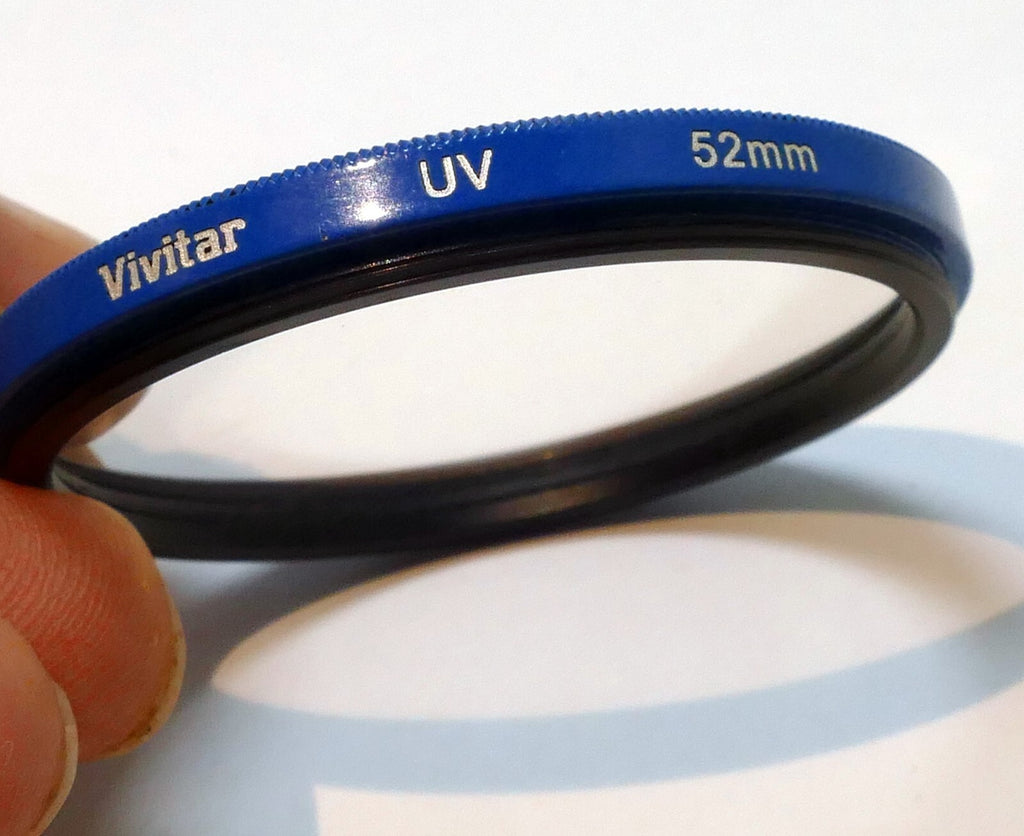 Vivitar Lens Filter 52mm UV with Blue rim