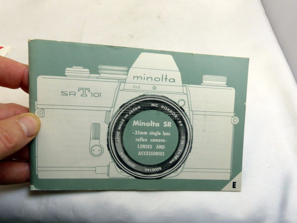 Minolta SRT-101 camera Guide Manual English EN