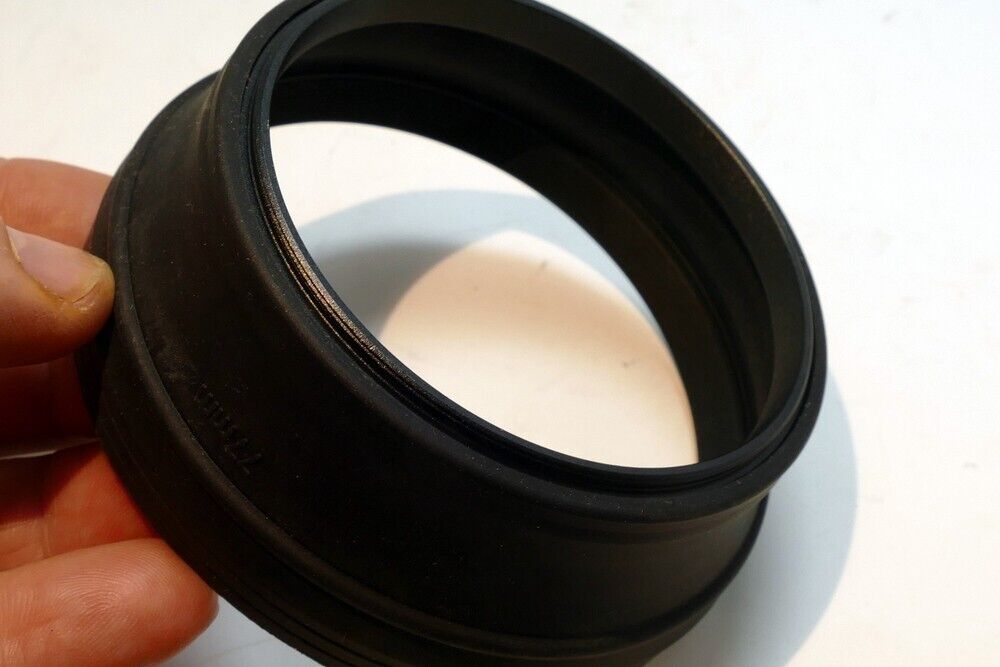 77mm Rubber Lens Hood Shade double threaded telephoto 400mm