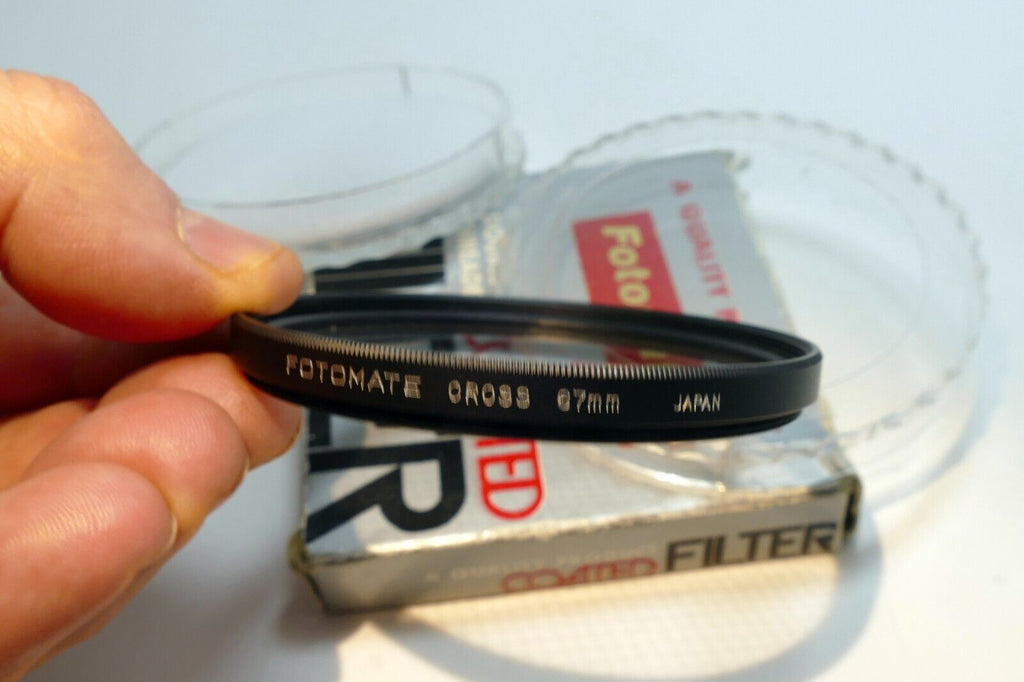 Fotomate 67mm 4 Star Cross Screen 1mm Filter - mint