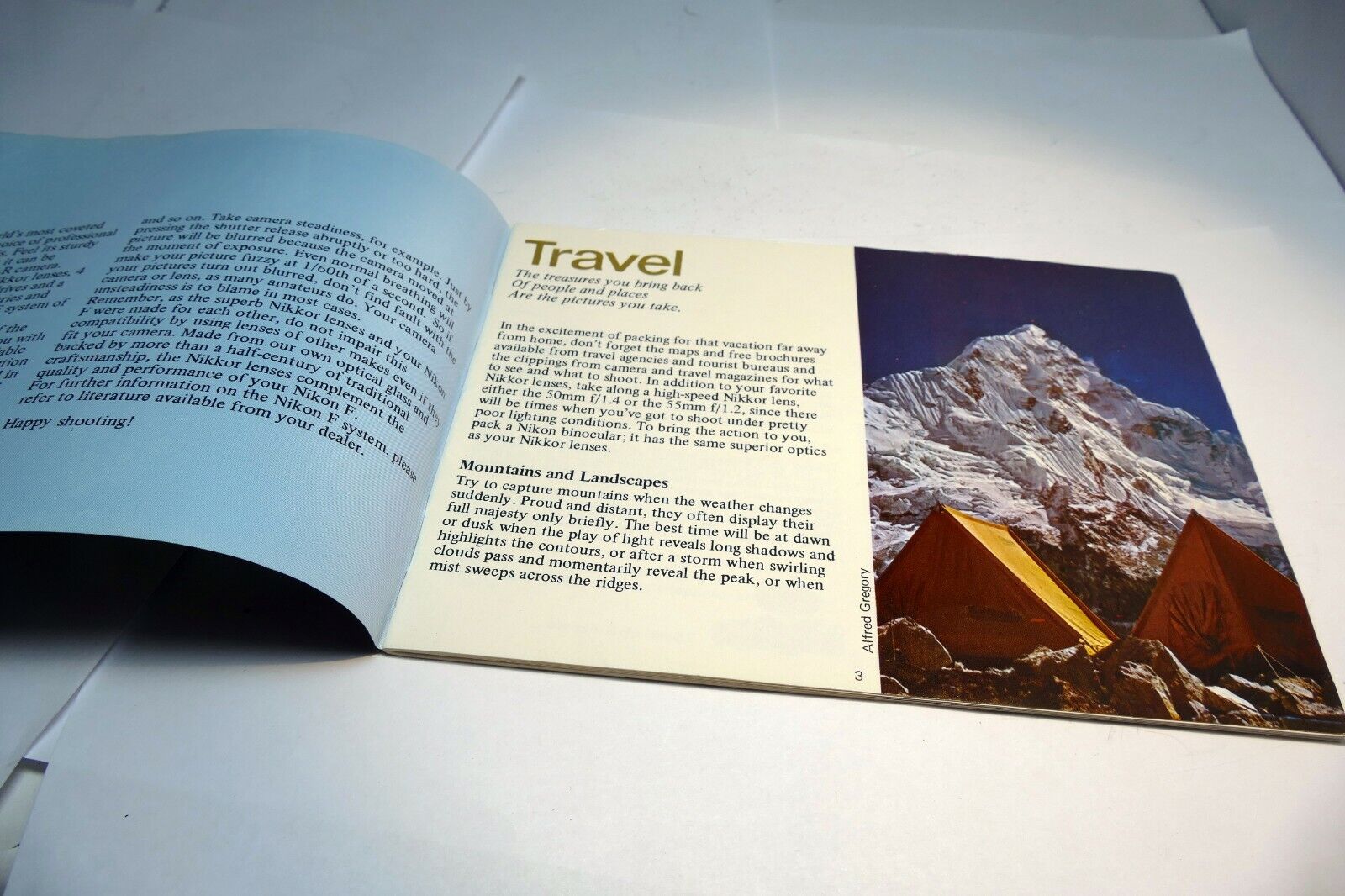 Nikon F Camera  Brochure Lens Photography Guide (EN) 1970 standard prism