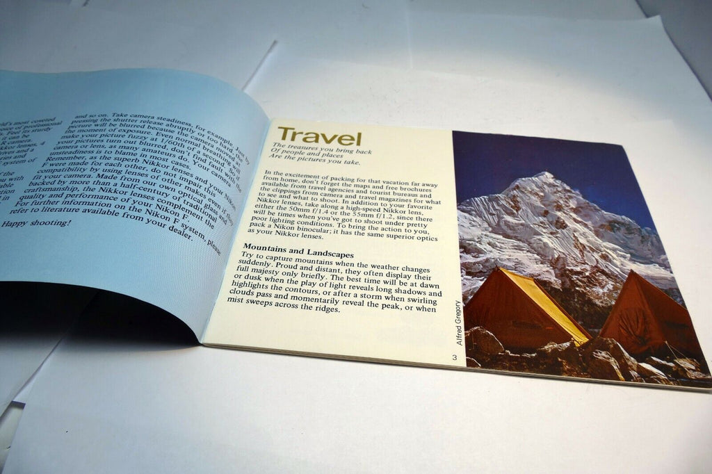 Nikon F Camera  Brochure Lens Photography Guide (EN) 1970 standard prism