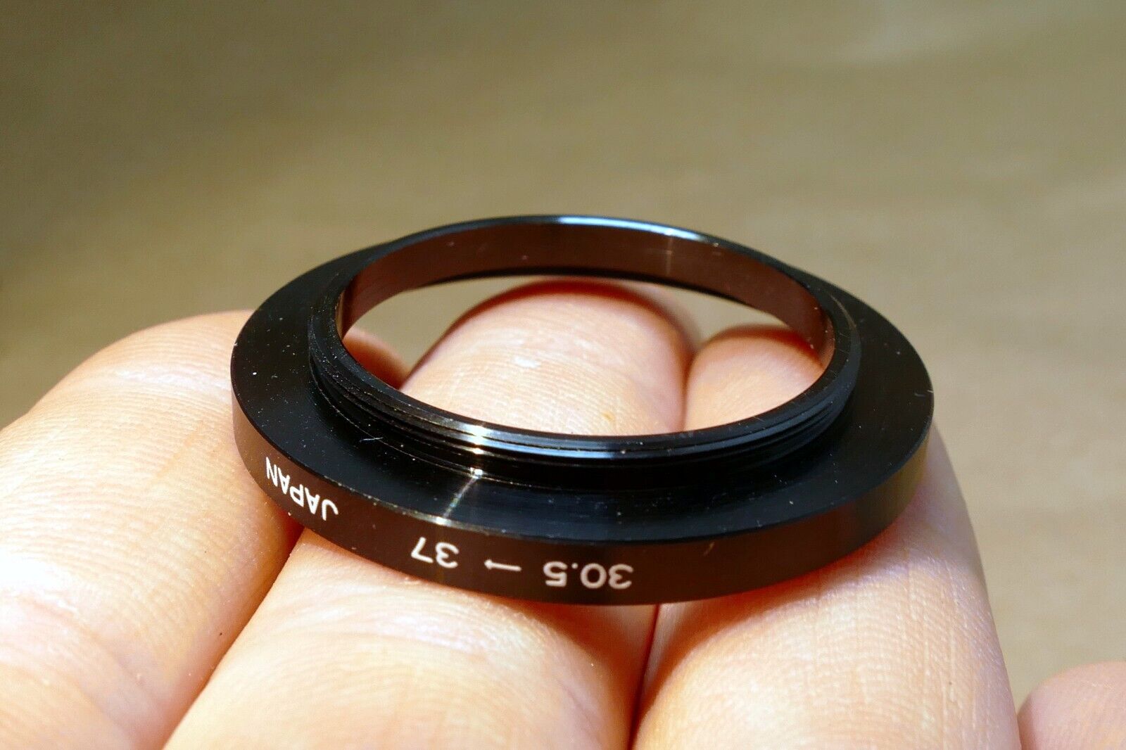 30.5mm to 37mm Step Up metal lens ring adapter  screw in threaded