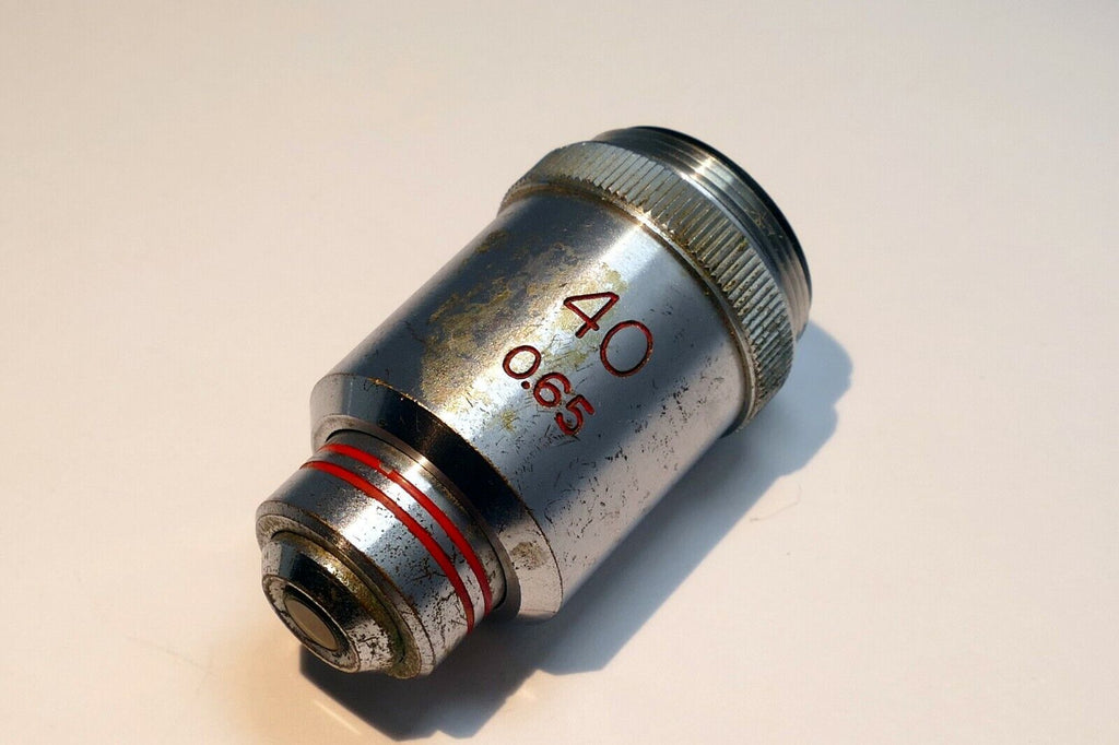 PARCO 40 X 0.65 Microscope Objective Lens 40X made in Japan