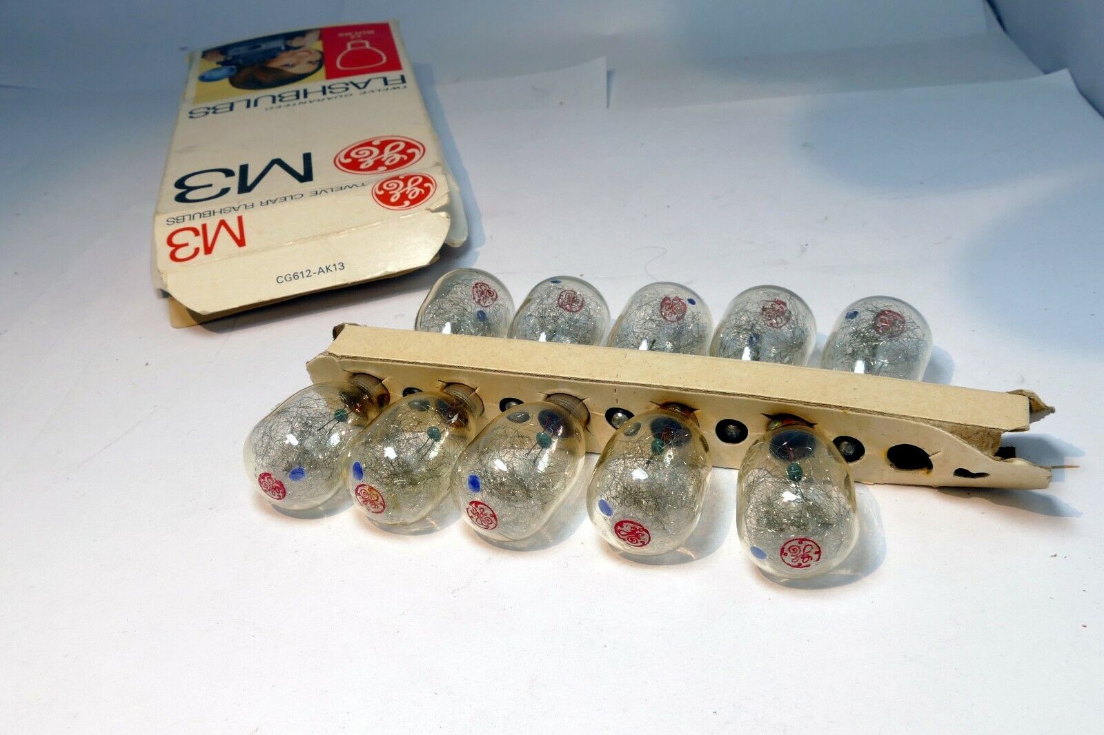GE M3 Clear Flashbulbs Camera Flash Bulbs pack of 11  lot
