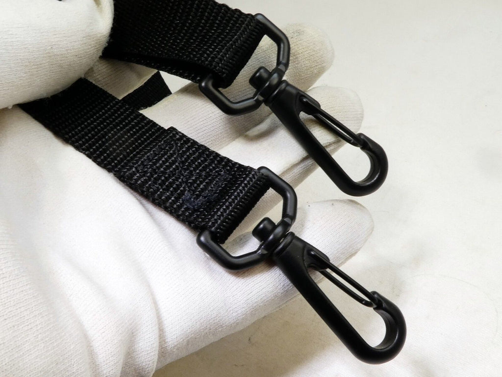Black Neck Shoulder Strap for camera case Nylon Sturdy with Metal Clips