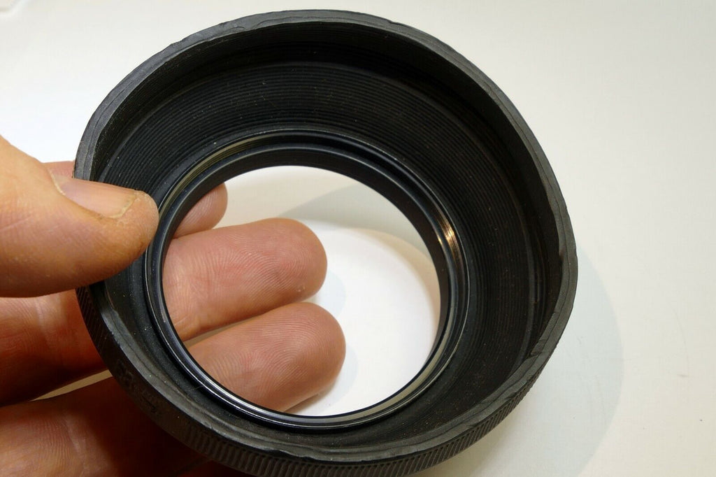 58mm Rubber Lens Hood Shade Collapsible double threaded vintage