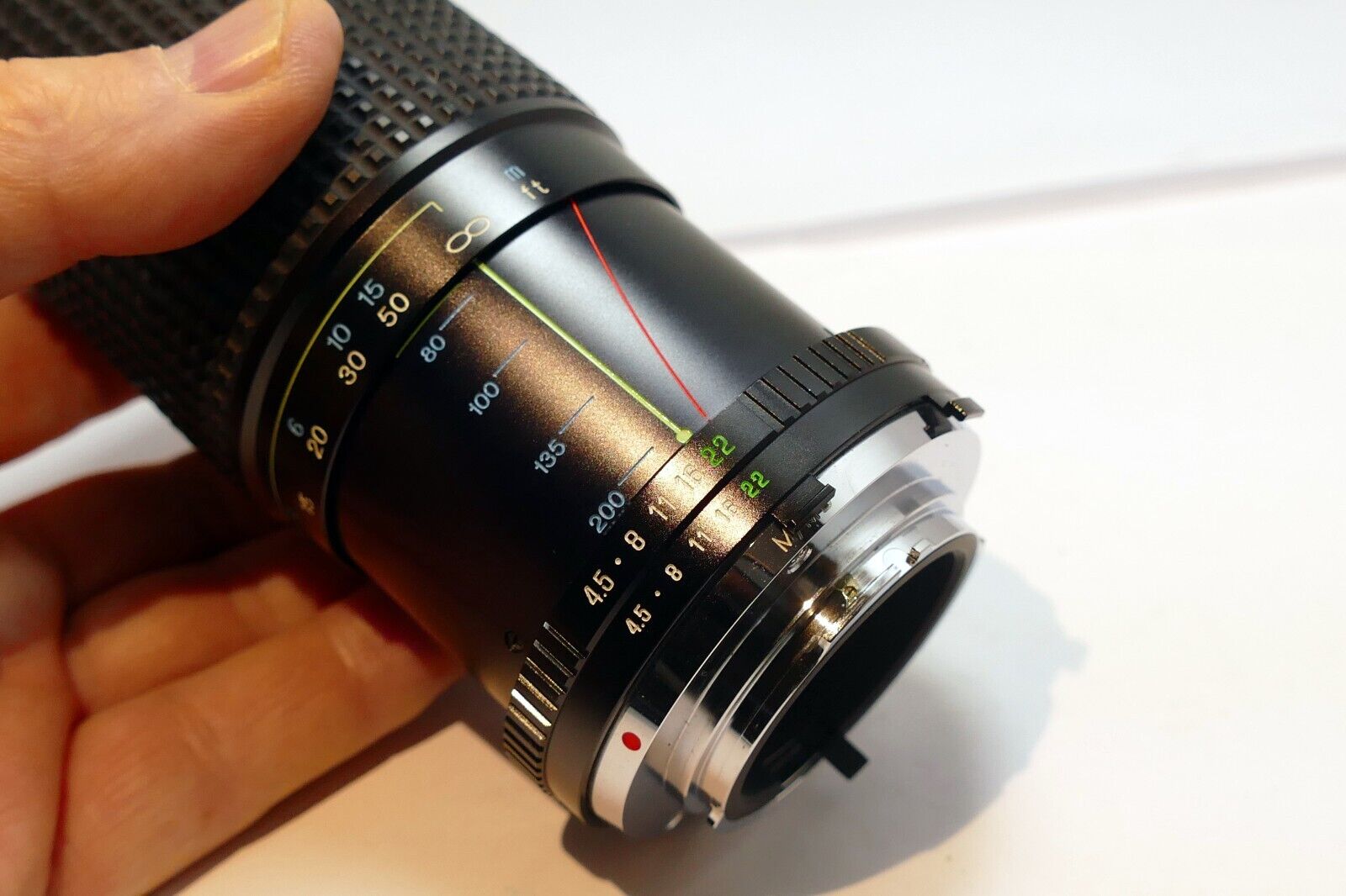RMC Tokina 80-200mm f4.5 manual focus Lens for Minolta MD mount (w/ light haze)