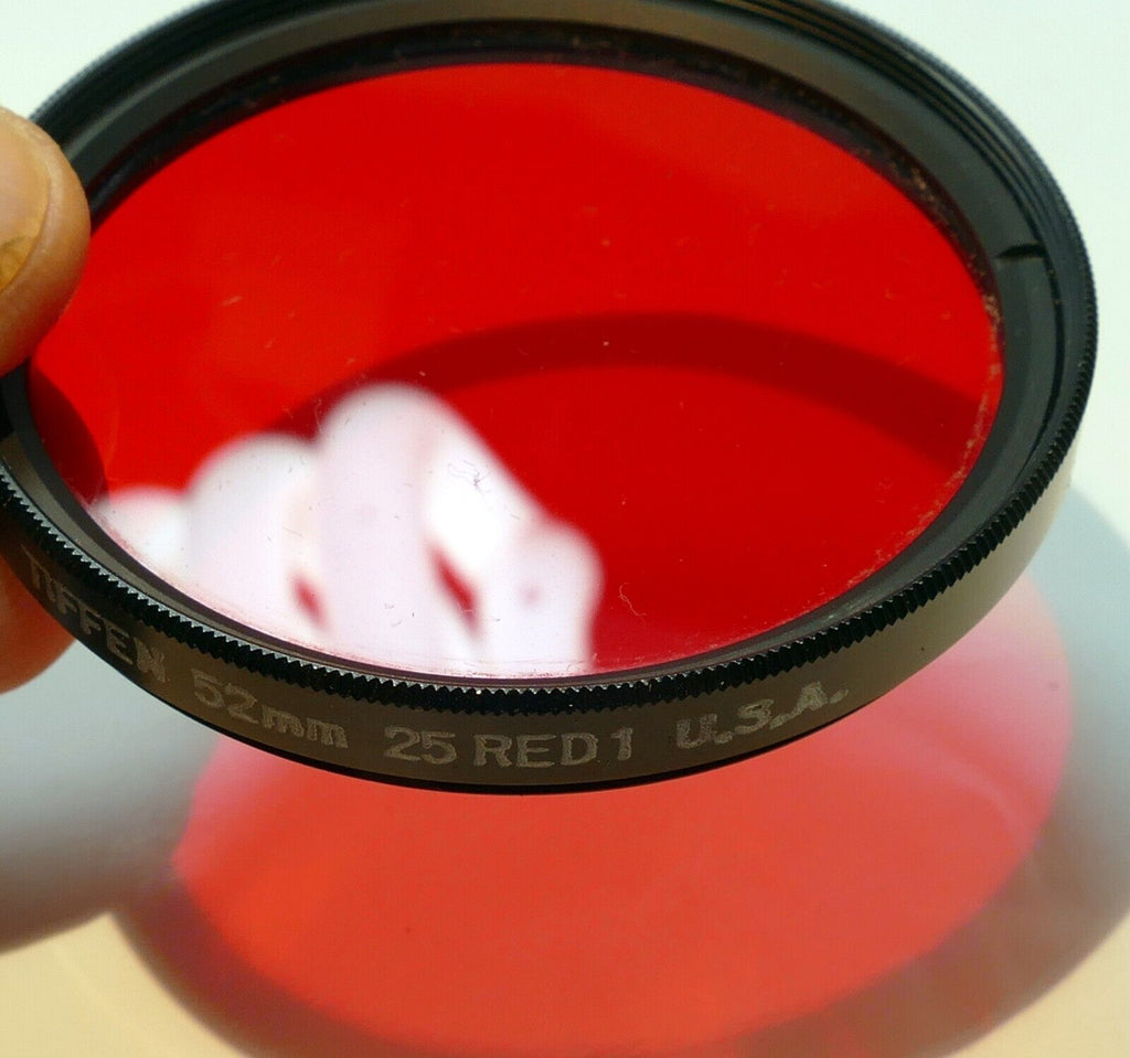 Tiffen 52mm 25 RED 1 Filter  Made in USA  Amber