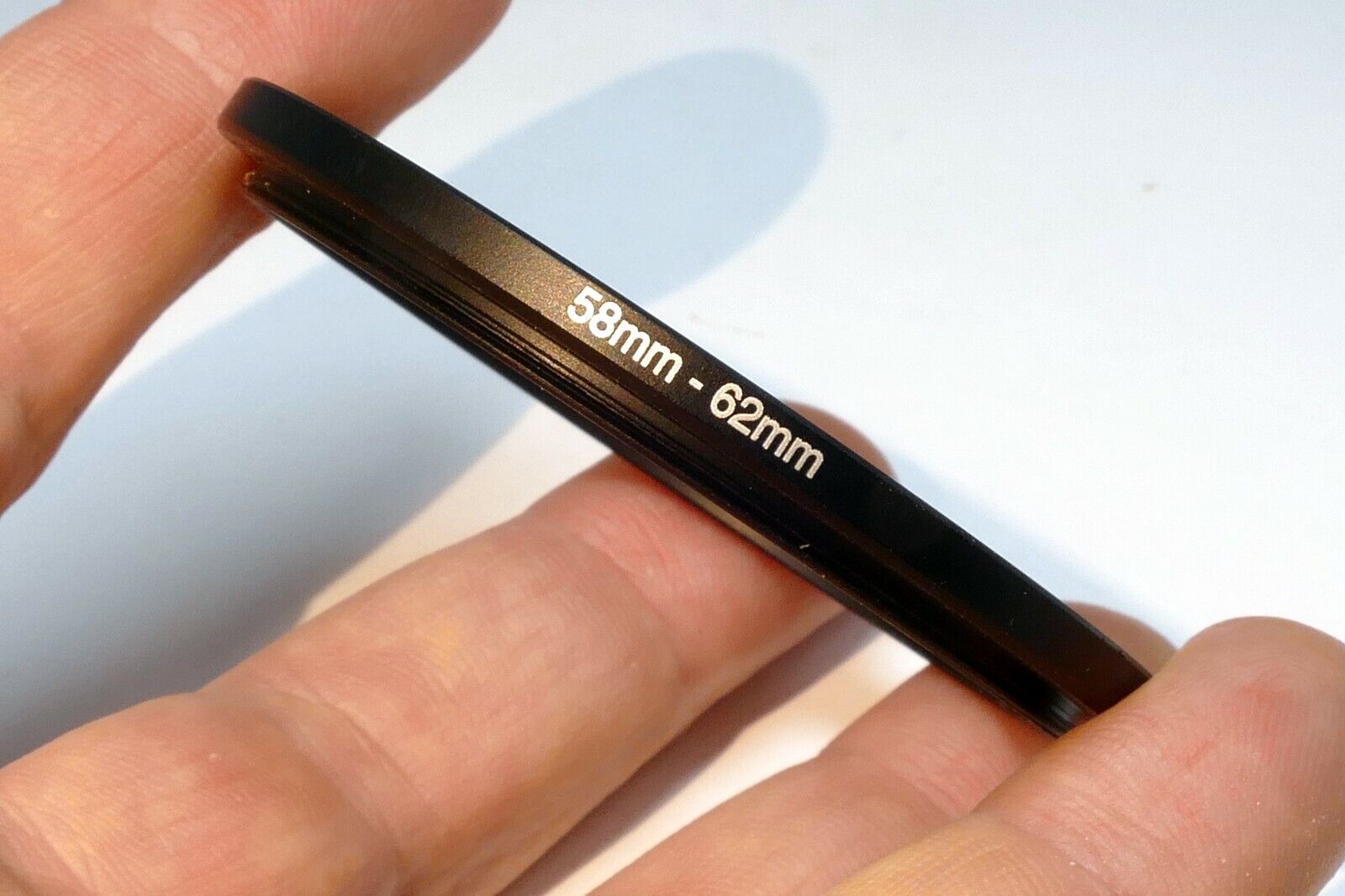 58mm to 62mm  lens ring  step up adapter threaded thin profile