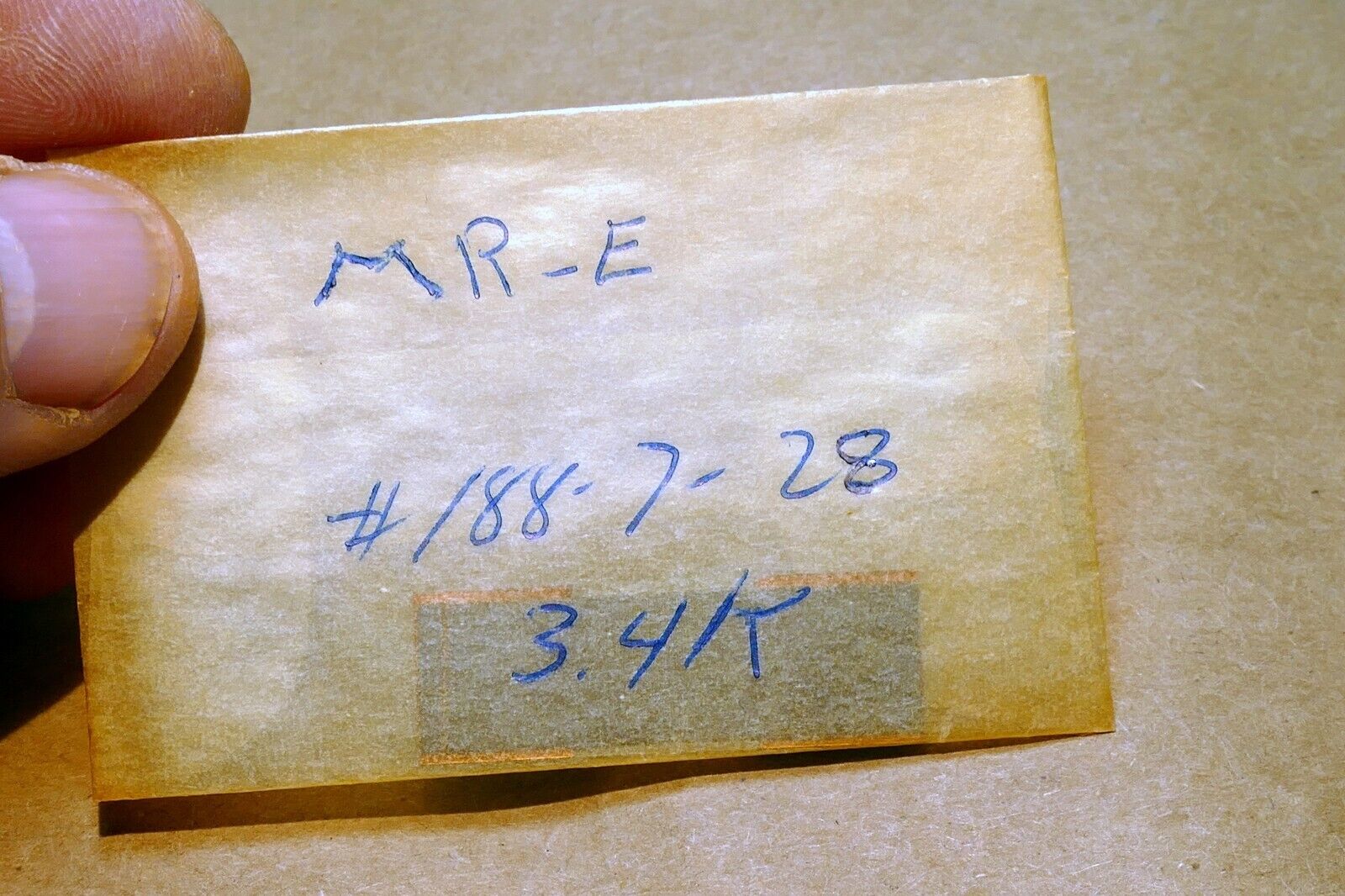 MR-E # 188-7-28 3.4K for  resonance microscope